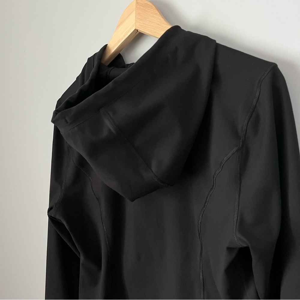 Yogalicious Lux Full Zip Hooded Crop Ink Black Athletic Jacket Size X-Large - Picture 15 of 16